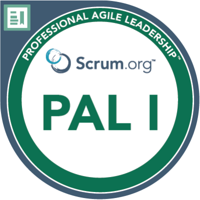 The official Professional Agile Leadership – Essentials (PAL-E) is a live, 3‑day online training designed for managers and leaders who are responsible for driving Agile adoption in their organizations. This workshop helps participants understand how to support, guide, and empower Agile teams, focusing on shifting from traditional management to Agile leadership, removing organizational impediments, fostering team maturity, and measuring Agile impacts. It includes 2 free attempts at the Professional Agile Leadership I (PAL I) certification exam from Scrum.org.