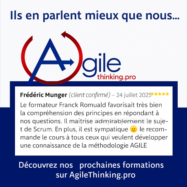 Avis Frederic PSM 1 au format Agilethinking pro g